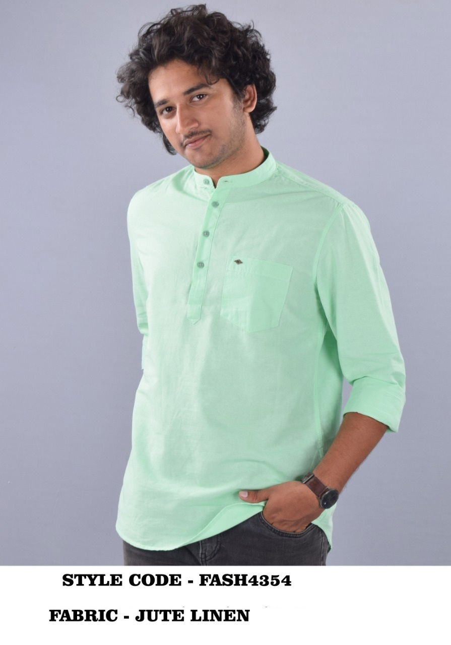French American 01 Casual Wear Wholesale Short Kurta Mens Collection